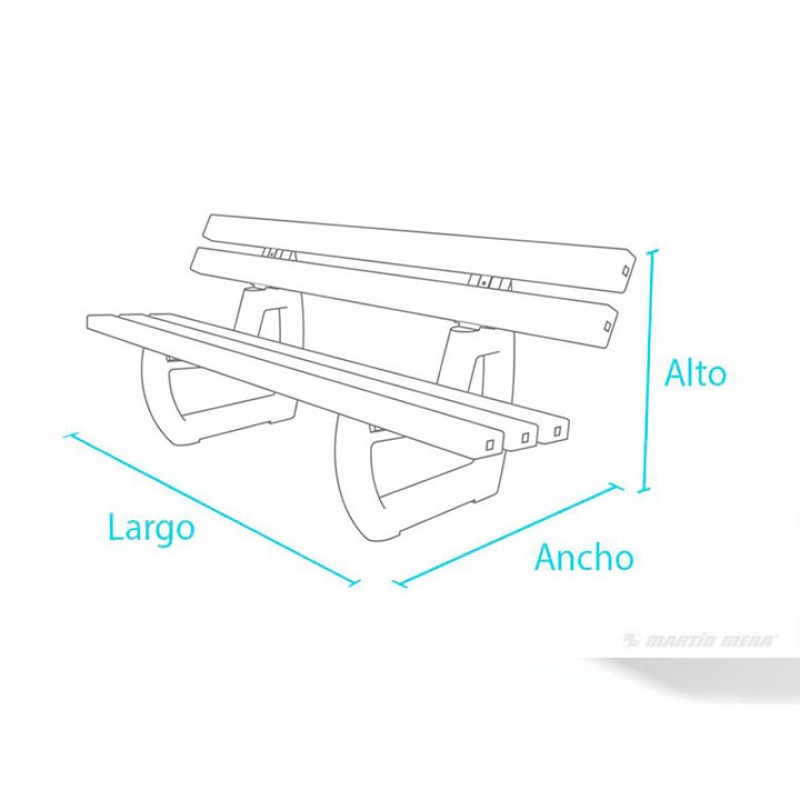 Banc Tivoli de 150 cm